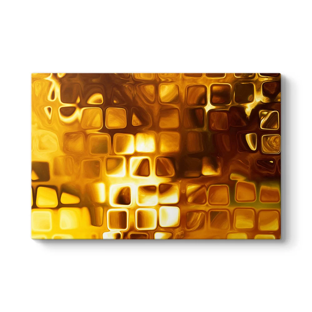 Gold Squares Tablo - Model 1
